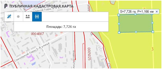 измерение росреестр карта Москвы